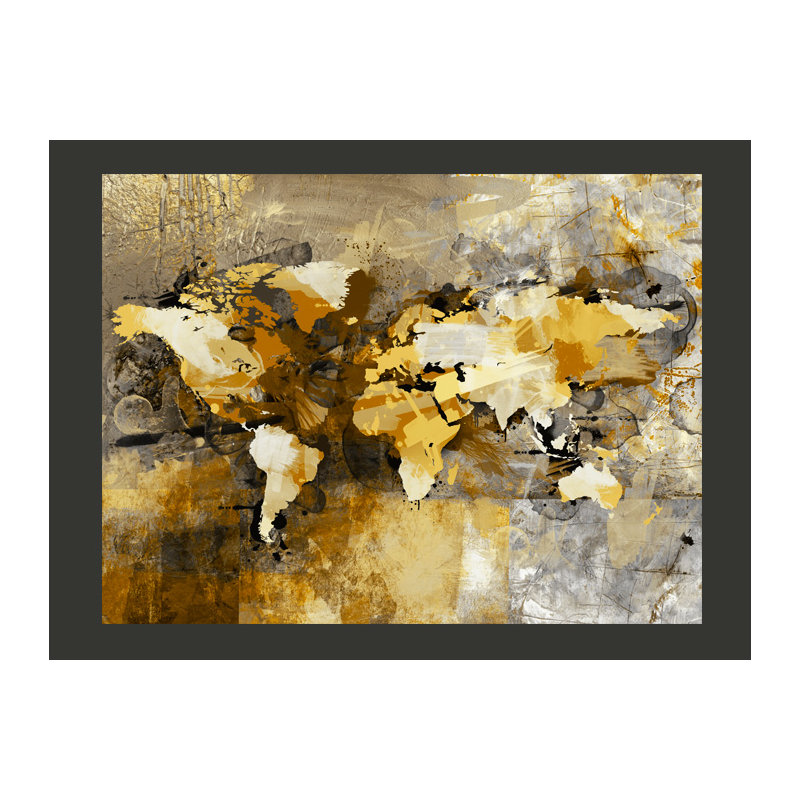 Artistic Map of the World 2.31m x 300cm Wallpaper