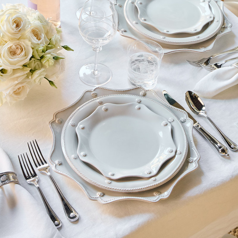 Berry & Thread Classic 16 Piece Place Setting, Whitewash