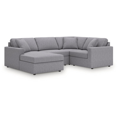Canapé modulaire 4 pièces avec méridienne Depew