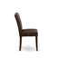 L'ensemble de salle à manger 5 pièces comprend une table en bois et 4 chaises rembourrées en polyester texturé noir, jacobine vieilli-1296371599