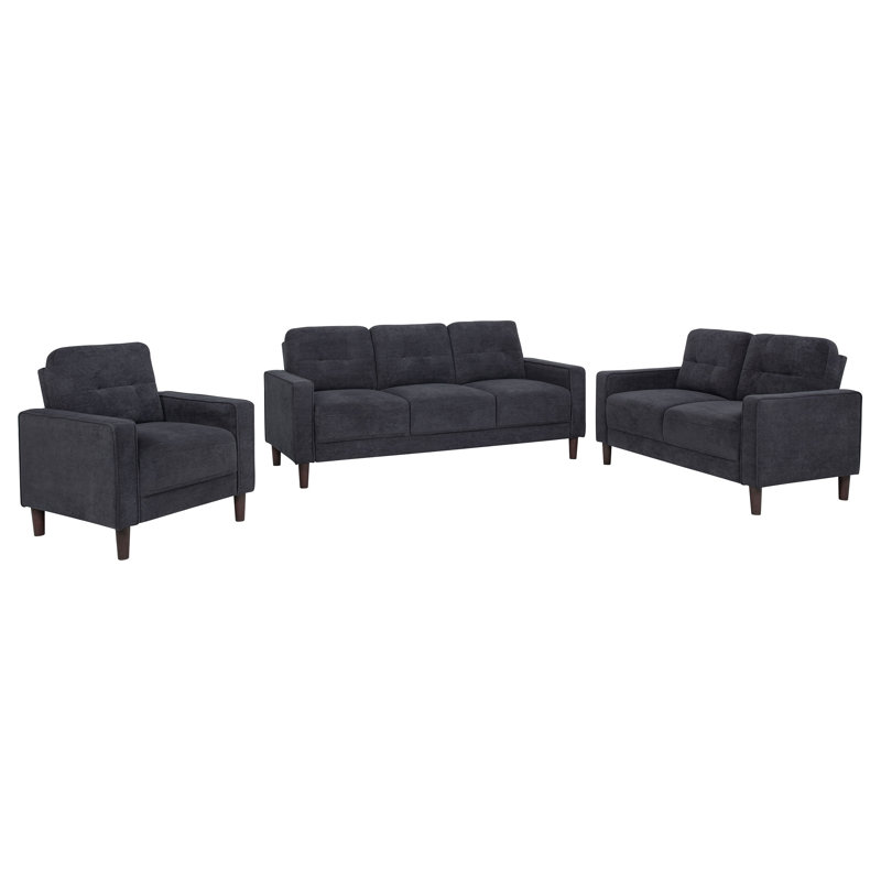 Ensemble de canapés 3 pièces Bowen II, Gris, 3 Pieces: Sofa, Chair, Loveseat