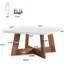 31.5" Square Coffee Table with Cross Leg
