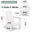 Chaise Adirondack pliable en PEHD Clitheroe-879525384