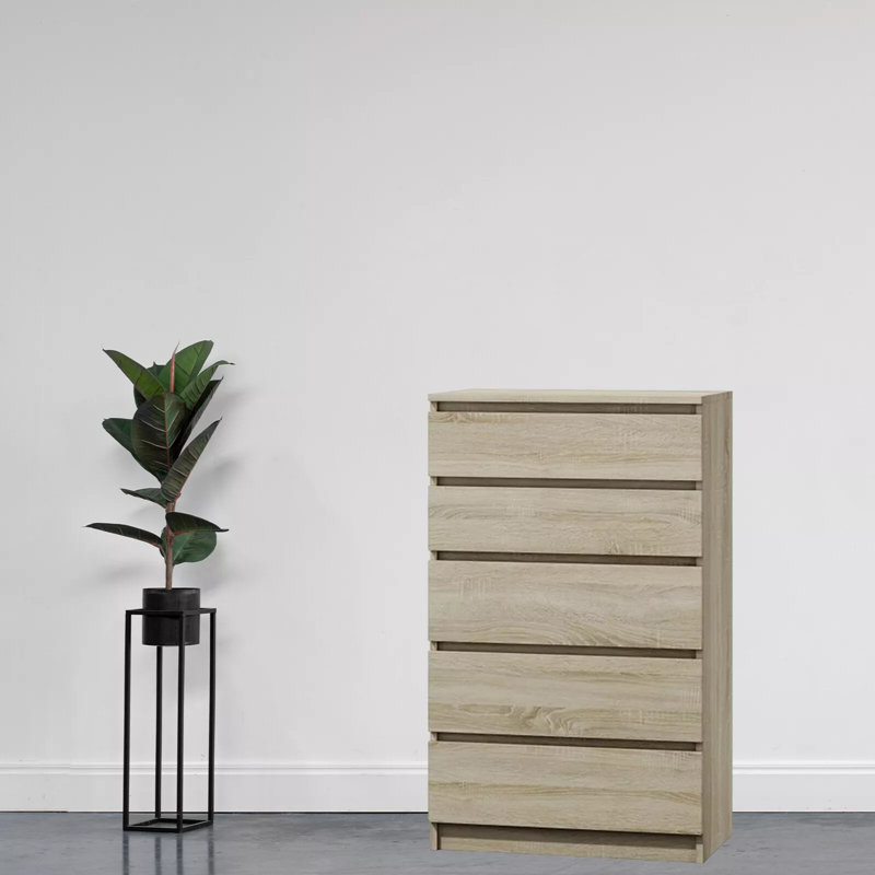 Helen 70cm W 5 - Drawer Chest of Drawers, Sonoma