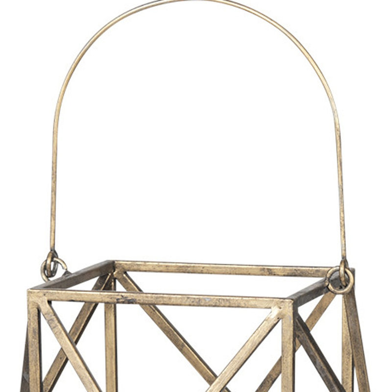 Porte-bougie de table en métal 36 po