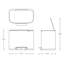 Brabantia Bo Step On Multi-Compartment Recycling Trash Can 3 x 3 Gallon (9 Gallon Capacity)-63325964