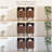 Fluted Nightstand Set, Mid Century Modern End Table 2 PCS With Open Shelf and Cabinet, Curved Round Edge Wooden Bedside Table With Slide Doors, Walnut