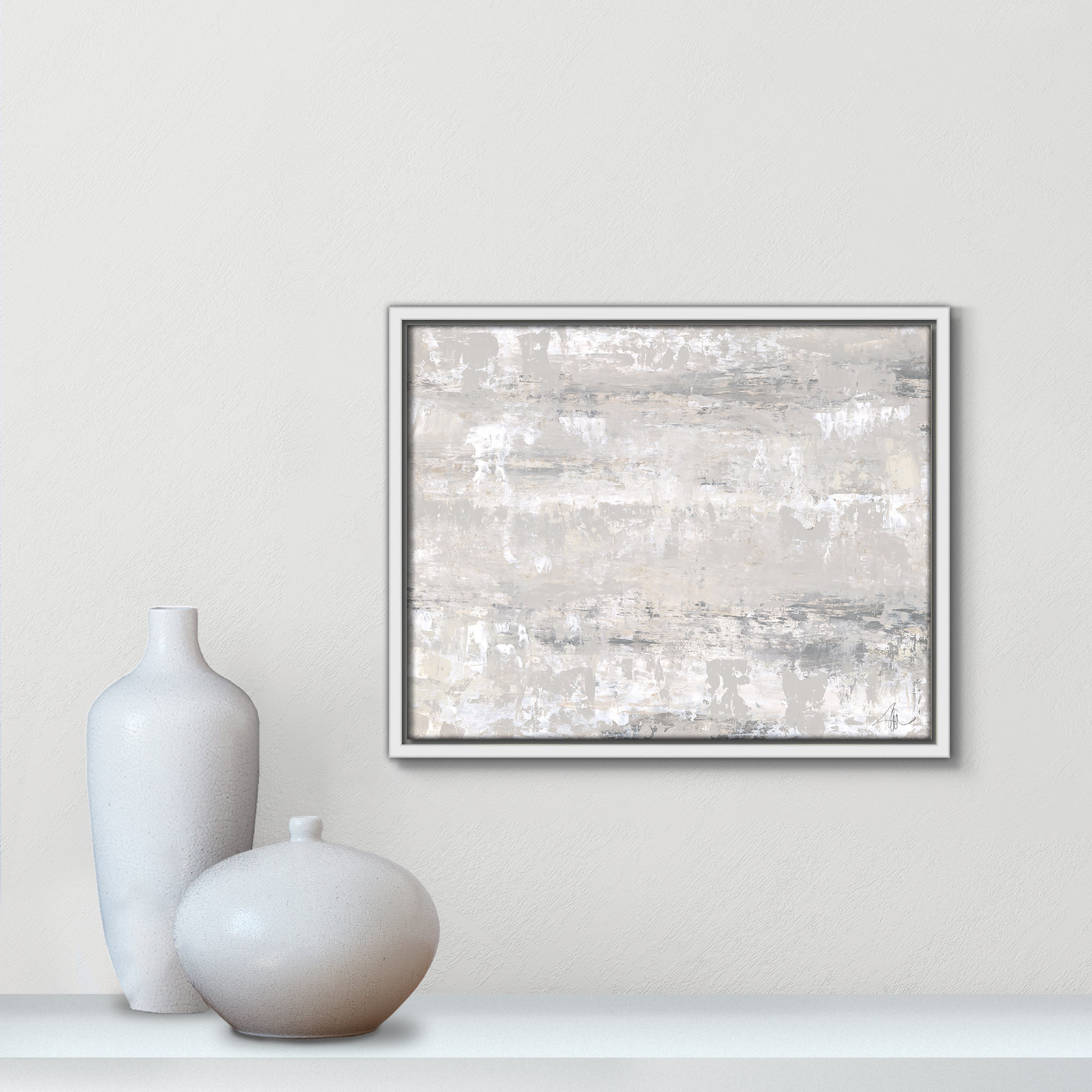Tryston "Desert Winds" Print by Filippo Ioco, 12.5" H x 15.5" W x 2" D, White Framed Canvas