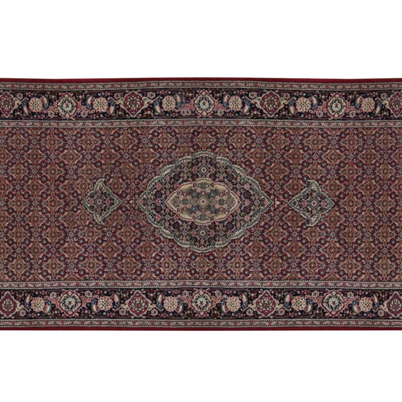 One-of-a-Kind 2'6" x 9' Runner Wool Area Rug in Black and Brown