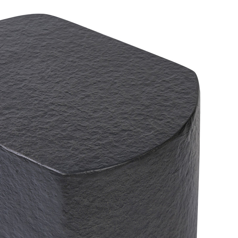 Clementine End Table, Distressed Graphite