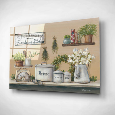 Epic Art 'Garden Farmhouse Kitchen' By Pam Britton " Garden Farmhouse Kitchen " by Pam Britton