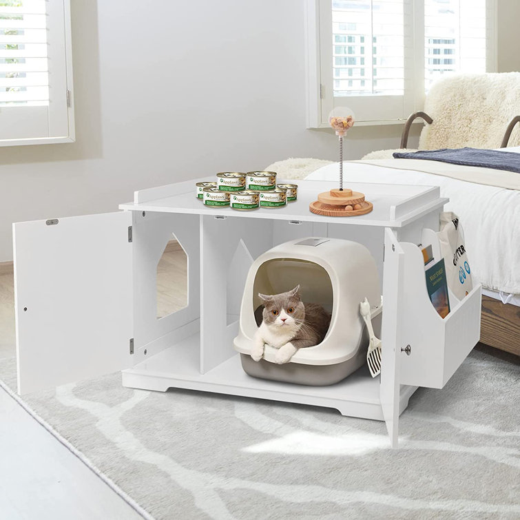 Curated visual reference: Litter Box Makers With Wide Housing Offerings Reference: Archie Oscar Devaney Enclosed Litter Box Housing