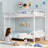 Twin-Over-Twin Metal Bunk Bed with Safety Guardrails, Heavy-Duty Steel Frame, Industrial Space-Saving Design-1780743017