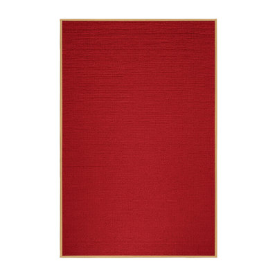 Tapis rouge uni lavable à la machine