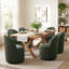 Chaise pivotante rembourrée entièrement assemblée-120653825
