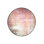 Round Pink Ethnic Detailed Woven Base Modern Decorative Machine Washable Rug