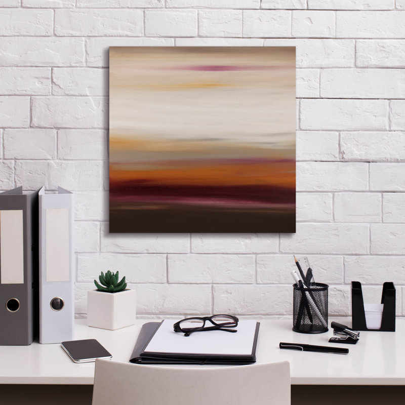 «Sunset 43» par Hilary Winfield, art mural sur toile, 18 po x 18 po, H 18 po x l 18 po x P 0,75 po