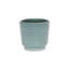 Pot à fleurs rond en céramique vert patiné 23 oz