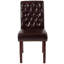 Chaise parsons à dossier roulé et garniture cloutée Hercules-1139472098-1158273402