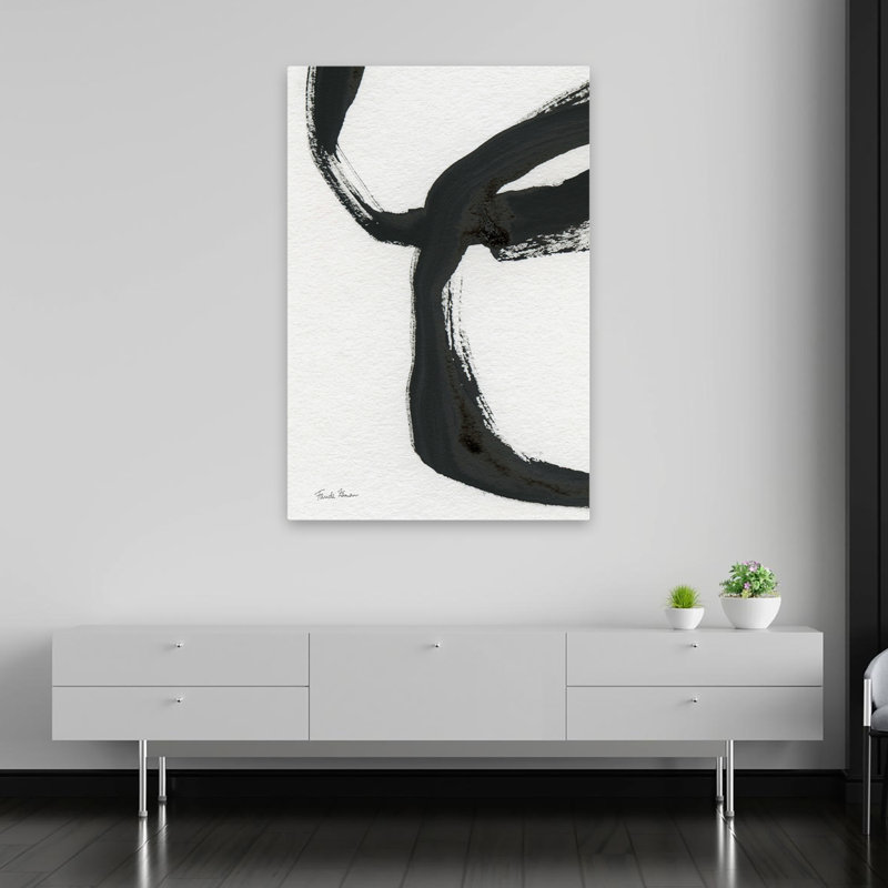 Moderne et contemporain et encre moderne IV, H 60 po x l 40 po