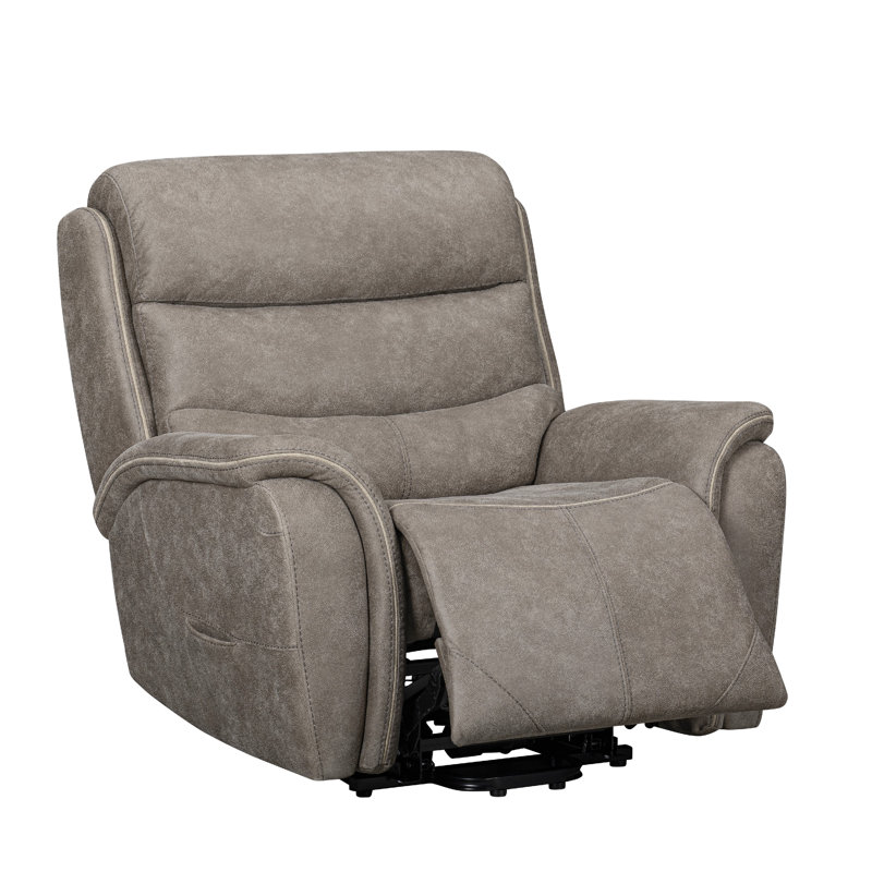 Folu Power Lift Recliner Chair With Heat And Massage, Gray Polyester Blend