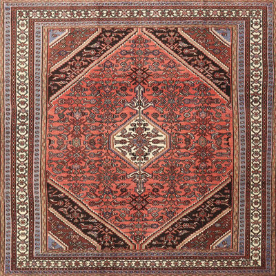 Tapis traditionnel rouge / noir