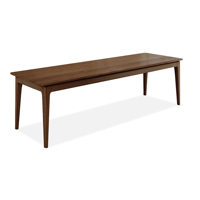 Bureau rectangulaire en bois massif noyer clair, H 29,53 po x l 94,49 po x P 27,56 po