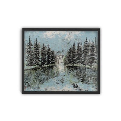 Nature Inspired "Evergreen Reflection" Canvas Wall Art By Karen Biery