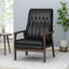 Chaise d'appoint rembourrée Mid-Century