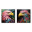 «Matisses Soar Colorful Eagle Portrait I», ensemble de 2 reproductions d'art mural-796817005-796816994