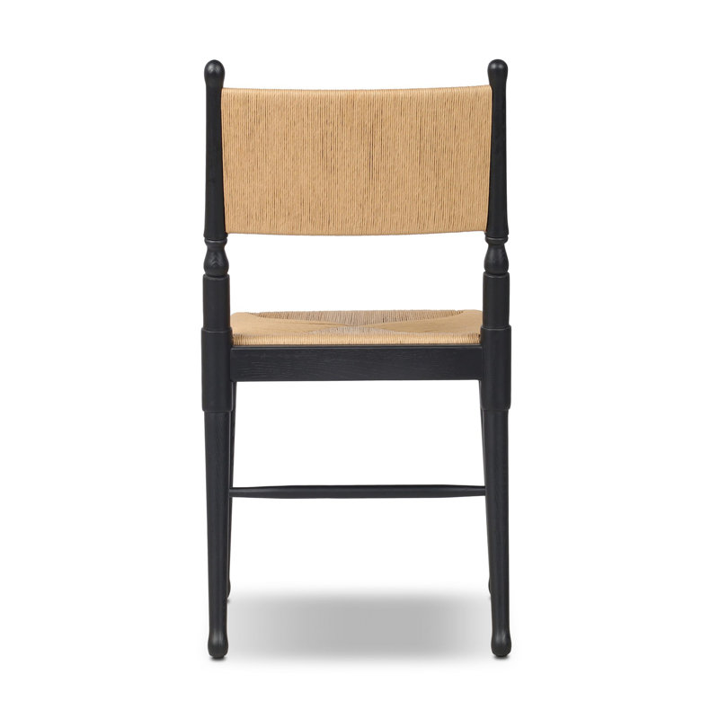 Fayth Dining Chair, Stained Black Ash/Natural