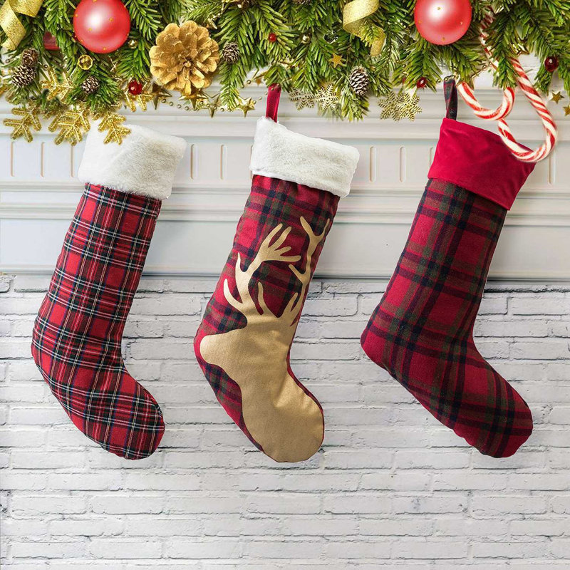 Chaussette de noël pour noël écossais