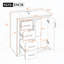 Ensemble de meuble-lavabo autoportant avec 3 tiroirs et portes à fermeture douce-1297373609