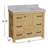 Galvan 42'' Single Bathroom Vanity with Carrara Marble Top-207400344