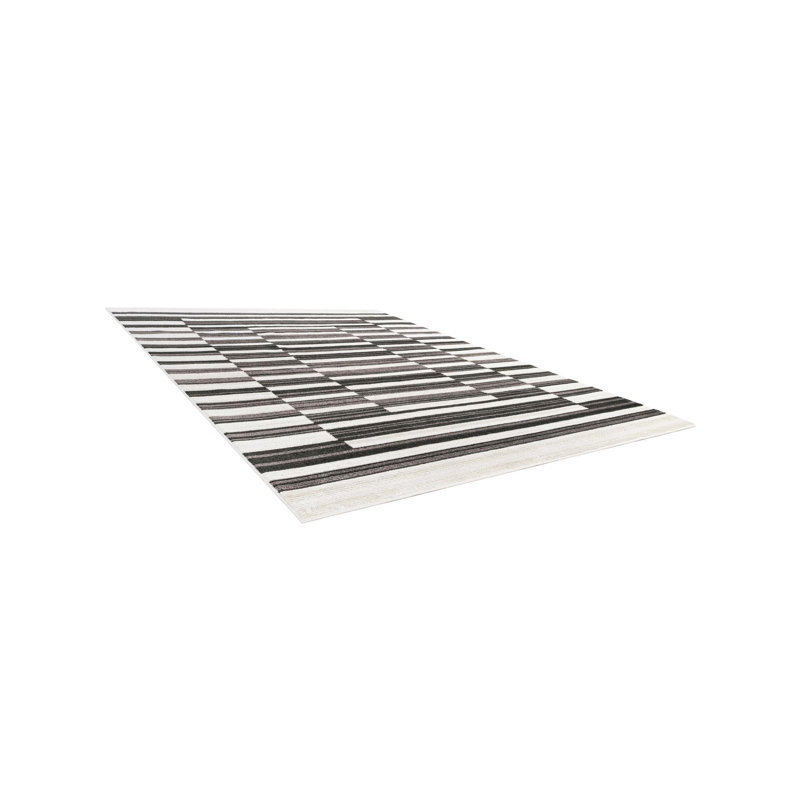  Myra Odyssey Rug, Rectangle 5'1" x 8', Black/White