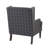 Accent Chair with Solid Wood Frame