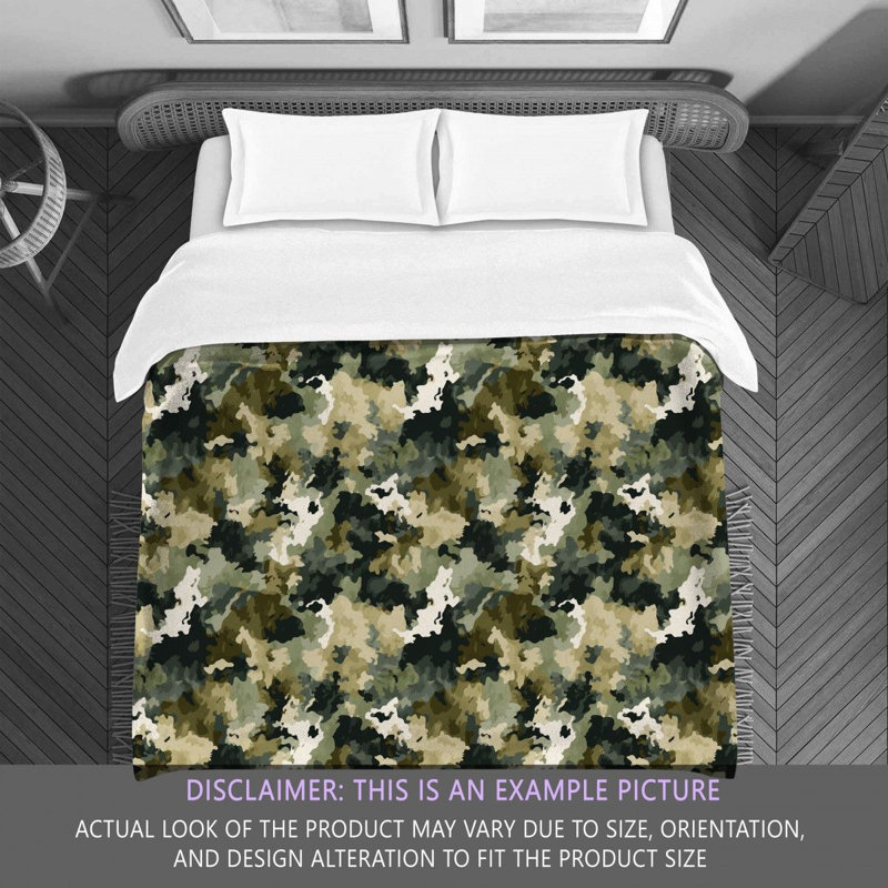 Camoflauge Army Comforter, Twin Extra Long Comforter