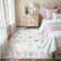 Guilhermina Washable Oushak Runner, Non Slip Area Rug for Bedroom, Floral Boho Runners Vintage Mat