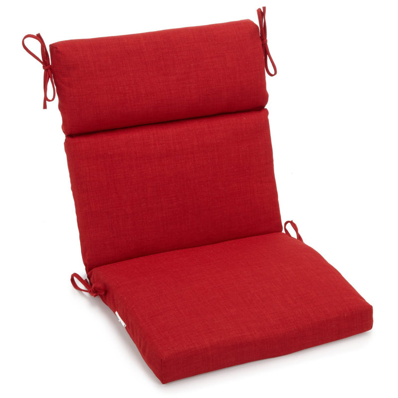 Outdoor 3'' Seat / Back Cushion, Papprika, 22" W x 45" D