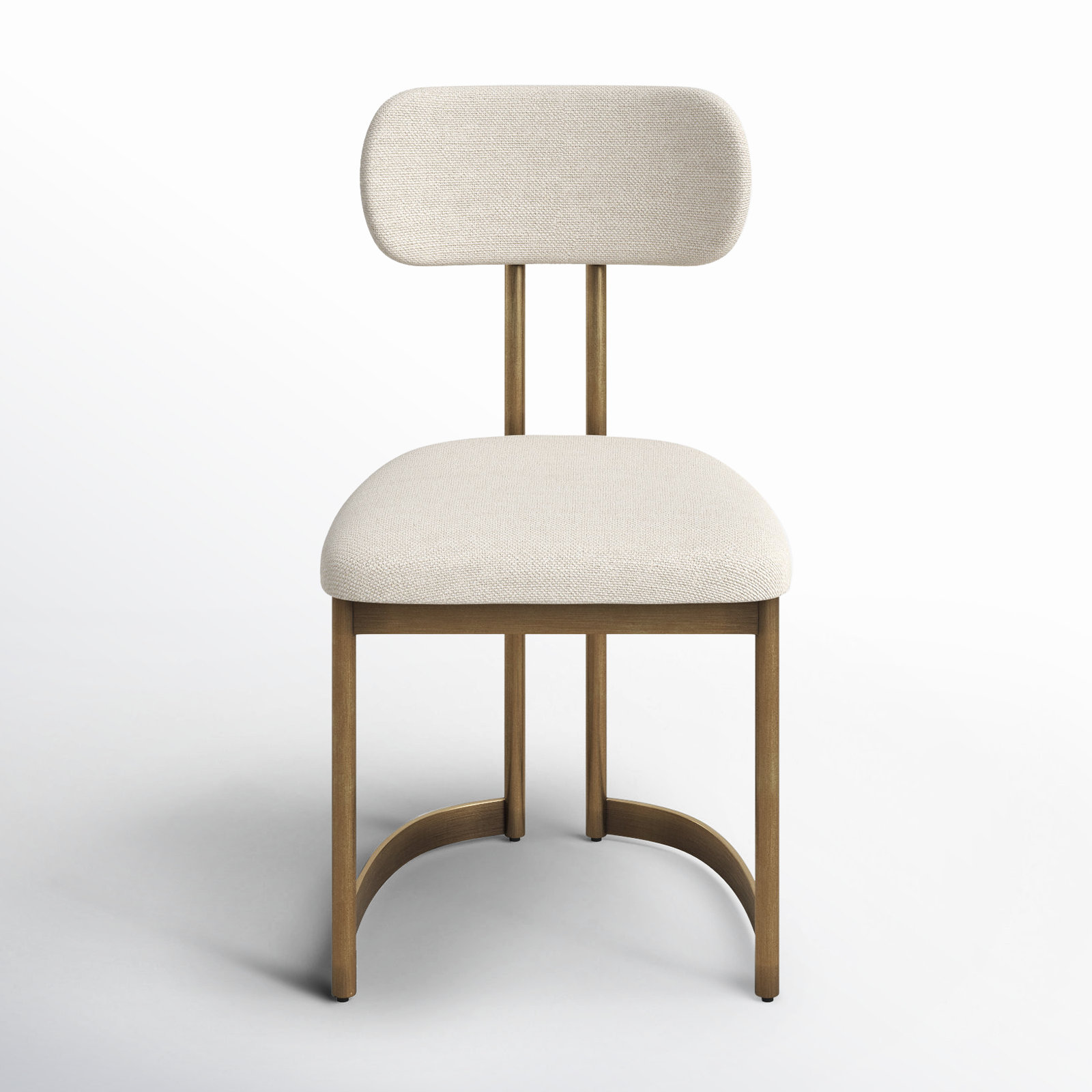 Margot Side Chair, Linen Off White Dhurrie