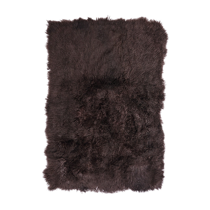 Sheepskin Area Rug in Chocolate
