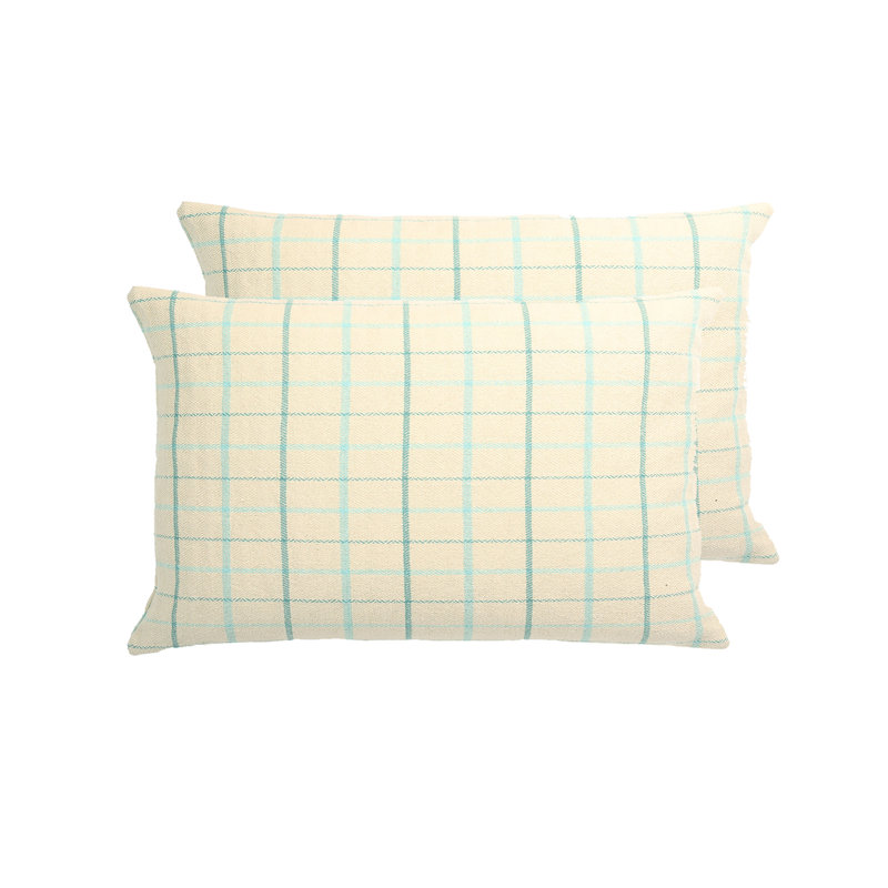 Coussin London, Tissu écossais vert, H 12 po x l 18 po, Pillow Cover Only - No Insert