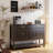 47'' Modern Farmhouse Wood Sideboard Buffet Cabinet with 2 Drawers, 2 Cabinets, and Open Shelf – Versatile Storage for Kitchen, Dining Room, or Entryway-718482294