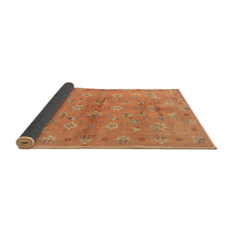 Tapis de zone rouge contemporaine, Rond 4 pi