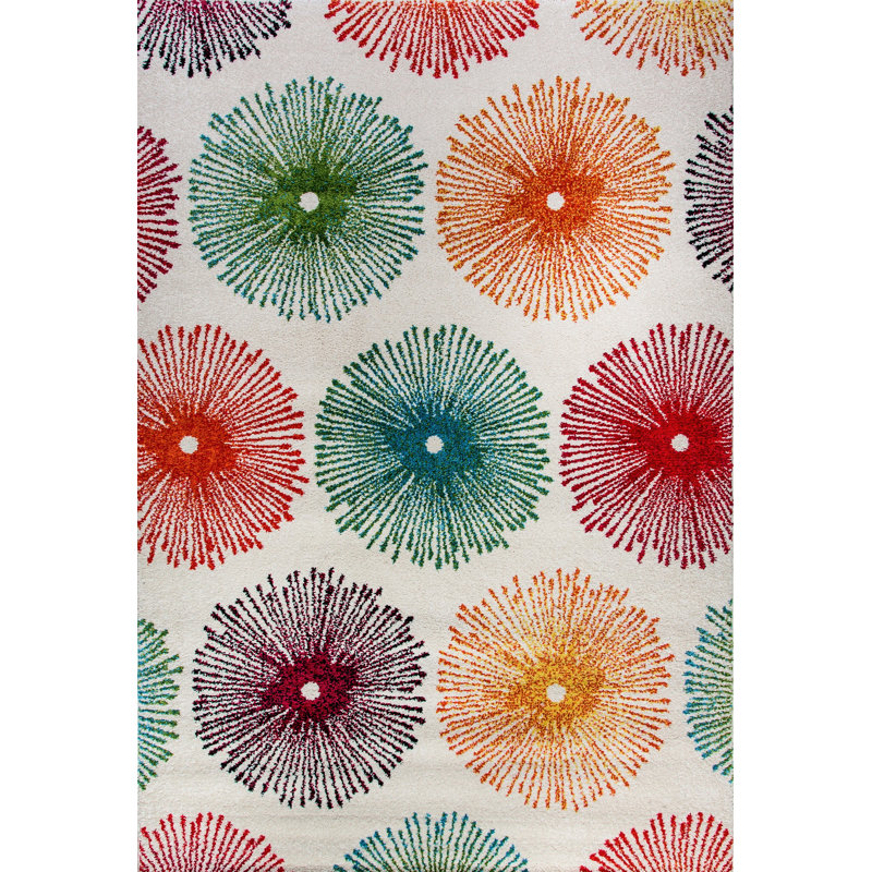 Shonnard Floral Indoor Rug, Rectangle 7'10" x 11'2"