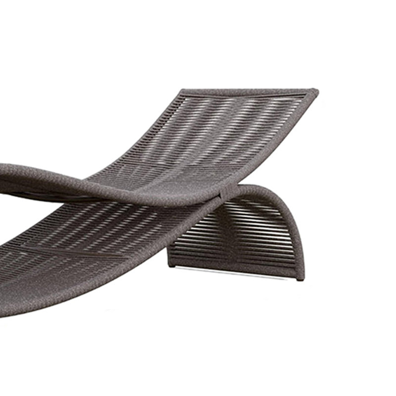 Chaise longue d'extérieur Creative, Gris