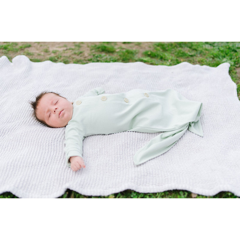 Robe nouée: Menthe de 0 à 6 mois, Menthe, L 10 po