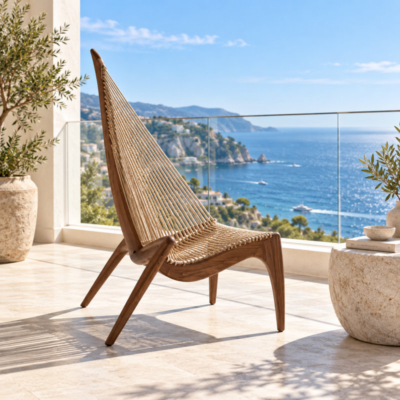 Fauteuil d'appoint en bois Isavelle