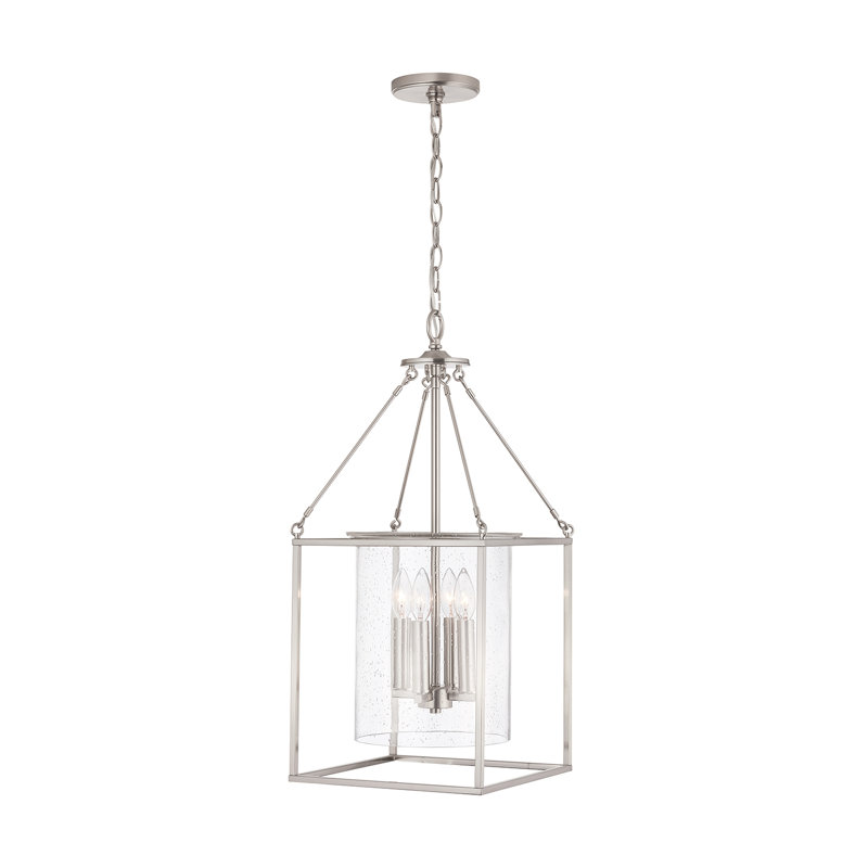 Independent 4 - Light Lantern Pendant, Brushed Nickel