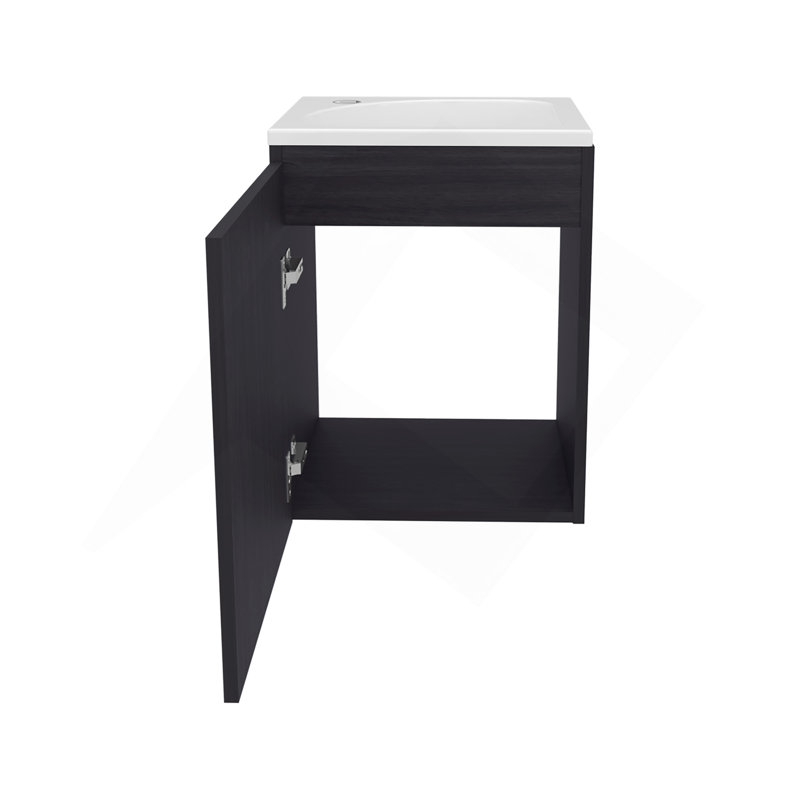 Bathroom Vanity With Sink, 1 Door, Black